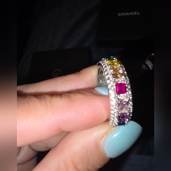 Fine Jewelry Jewelry - Sale FINE JEWELRY Rainbow Eternity Band Very Shiny & Classic! Retails $750